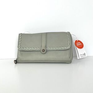 The Sak Sequoia Leather Crossbody Purse/Wallet (NWT) - Sage Green